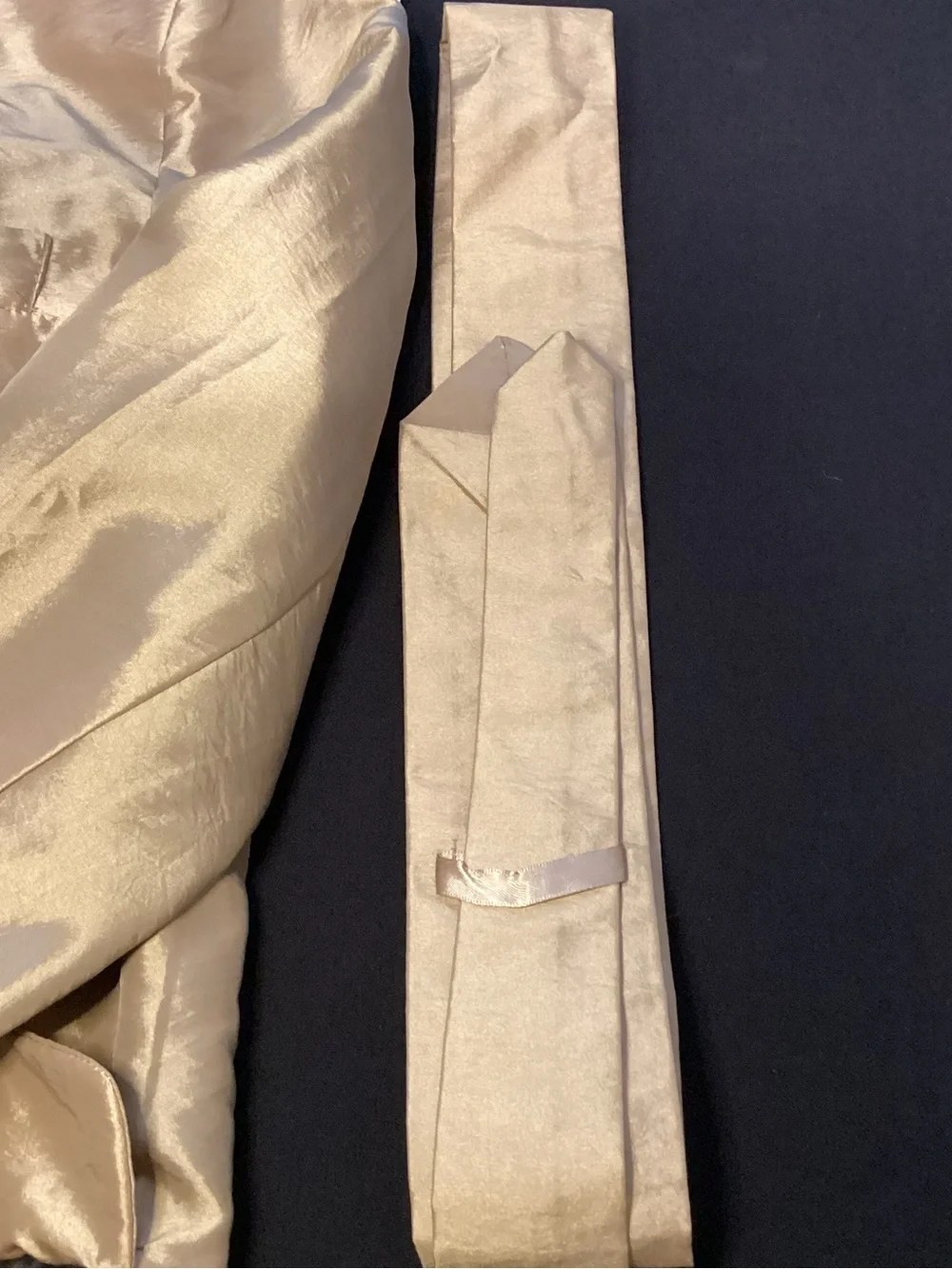 Mens Adult Suit Costume Magician Bachelor Party Jacket Tie Pants Gold Size XL